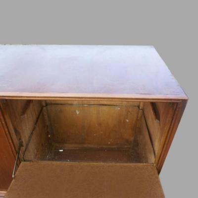 8FT Vintage Wood Credenza Breakfront Sideboard Buffet