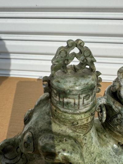 9 5 x 10 5 Jade Ram Incense Burner