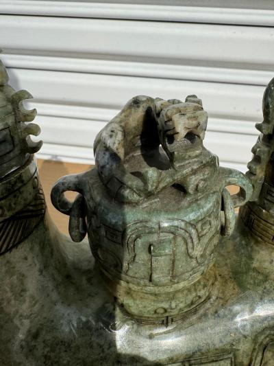 9 5 x 10 5 Jade Ram Incense Burner