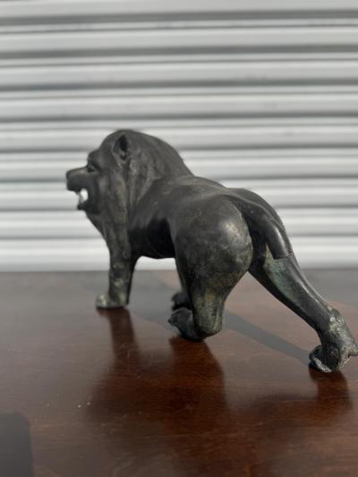 9 tall Bronze Foo Dog w patina