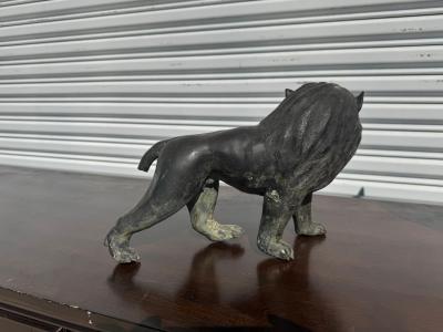 9 tall Bronze Foo Dog w patina
