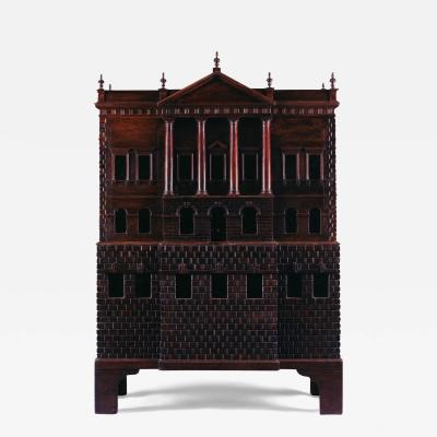 9056 AN EXCEPTIONAL MAHOGANY AND OAK DOLL S HOUSE MODELED IN THE PALLADIAN STYLE