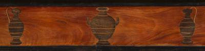 9237 AN UNUSUAL PAIR OF MAHOGANY SIDE TABLES