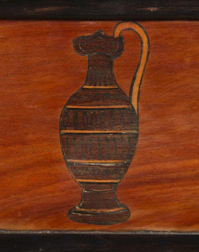 9237 AN UNUSUAL PAIR OF MAHOGANY SIDE TABLES