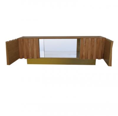 9FT Italian Oak Sideboard Credenza by La Studio