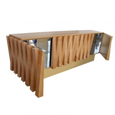 9FT Italian Oak Sideboard Credenza by La Studio