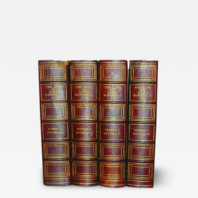 A 1919 Set of Four Volumes of The Life of John Marshall b 1755 d 1835 