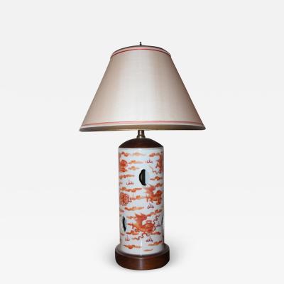 A 19th Century Chinese Porcelain Lamp