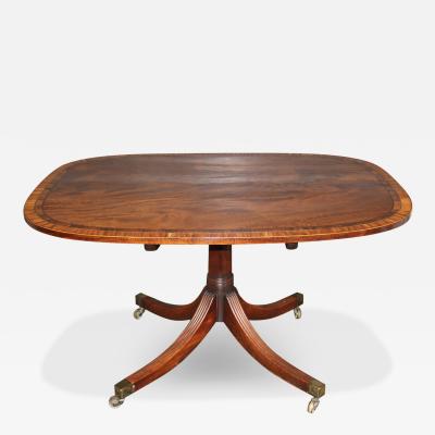 A 19th Century English Regency Mahogany Breakfast Tilt Top Table