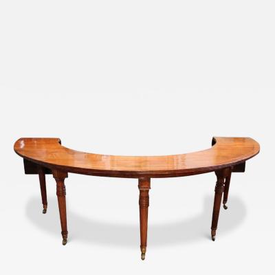 A 19th Century English Regency Semi Circular Mahogany Hunt