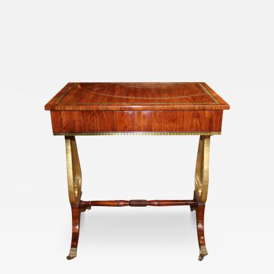 A 19th Century English Rosewood and Parcel Gilt Side Table