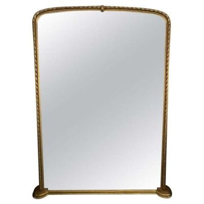 A 19th Century French Over the Mantle Mirror Monumental Standing 