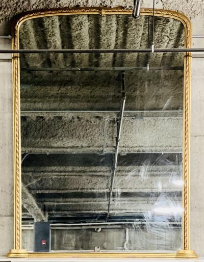 A 19th Century French Over the Mantle Mirror Monumental Standing 