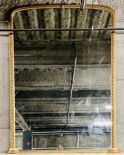 A 19th Century French Over the Mantle Mirror Monumental Standing 