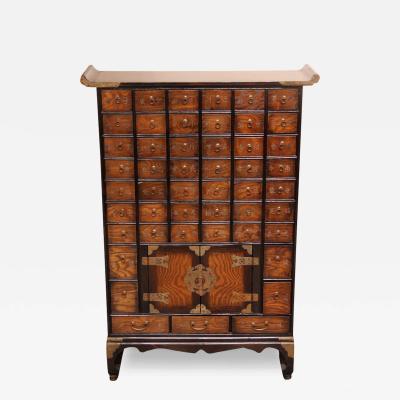 A 19th Century Korean Rosewood Apothecary Chest