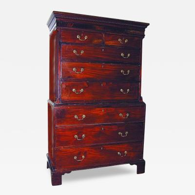 A 19th Century Miniature American Mahogany Chest