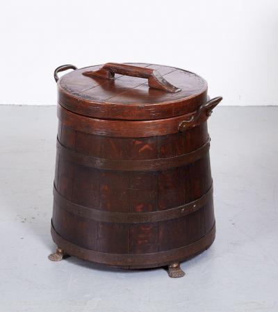 A 19th c Clipper Ships Staved Tack Bin