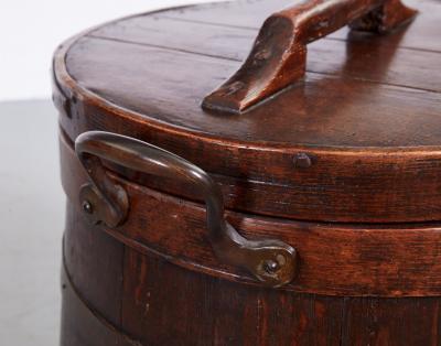 A 19th c Clipper Ships Staved Tack Bin