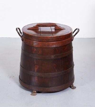 A 19th c Clipper Ships Staved Tack Bin