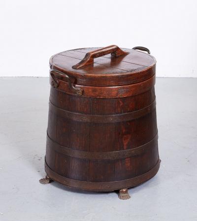 A 19th c Clipper Ships Staved Tack Bin
