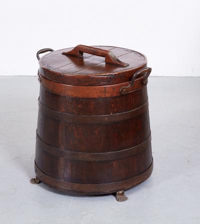 A 19th c Clipper Ships Staved Tack Bin