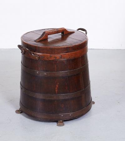 A 19th c Clipper Ships Staved Tack Bin