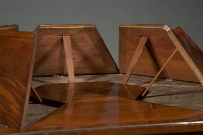 A BEAUTIFULLY PROPORTIONED MAHOGANY HEXAGONAL CENTER TABLE
