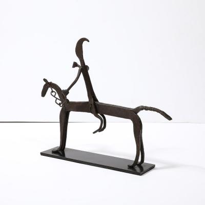 A Bamana Wrought Iron Equestrian Sculpture