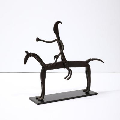 A Bamana Wrought Iron Equestrian Sculpture