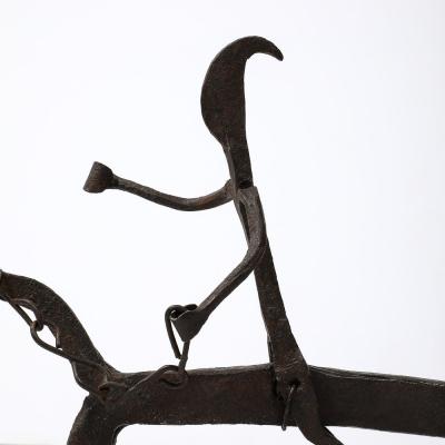 A Bamana Wrought Iron Equestrian Sculpture