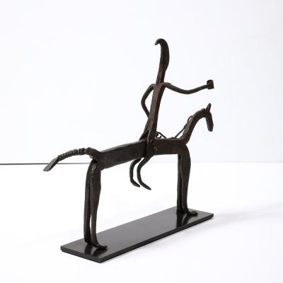 A Bamana Wrought Iron Equestrian Sculpture