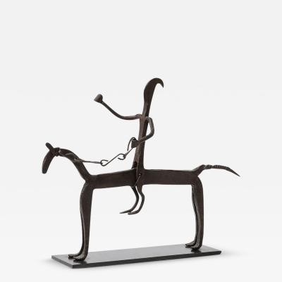 A Bamana Wrought Iron Equestrian Sculpture