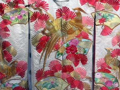 A Beautiful Embroidered Vintage Japanese Ceremonial Kimono