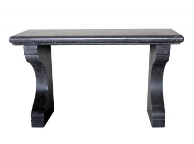 A Belgian Carved Bluestone Neoclassical Style Indoor Outdoor Wall Console Table