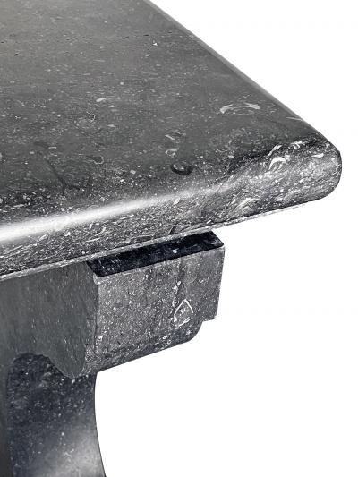 A Belgian Carved Bluestone Neoclassical Style Indoor Outdoor Wall Console Table