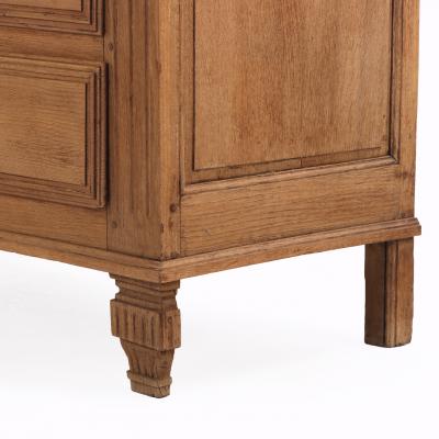 A Belgian Neoclassical style Three Drawer Oak Commode C 1860 