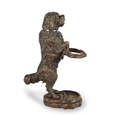 A Black Forest lindenwood mountain dog stick stand