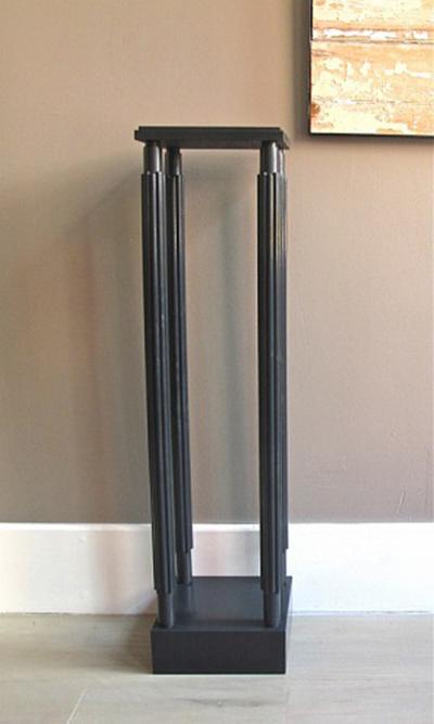 A Black Painted Model Stand Designed by Sir John Soane