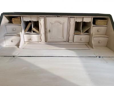 A Black Rococo Foldable Writing Desk With Drawers Circa 18th Century Sweden