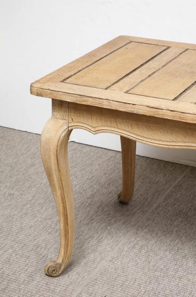A Bleached Oak Louis XV Style Dining Table