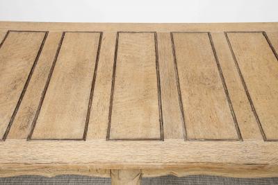 A Bleached Oak Louis XV Style Dining Table