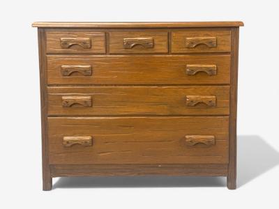 A Brandt Ranch Oak Furniture A Brandt Ranch Oak Oak Chest of Drawers USA 1950s
