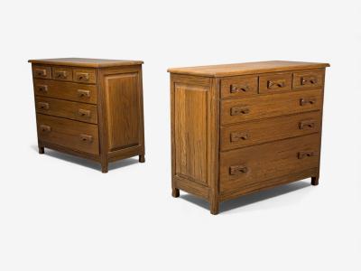 A Brandt Ranch Oak Furniture A Brandt Ranch Oak Oak Chest of Drawers USA 1950s
