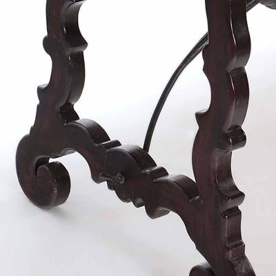 A Brazilian table with iron stretcher Circa 1940 