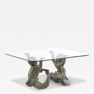 A Bronze Glass Coffee Table 20th C Thailand 