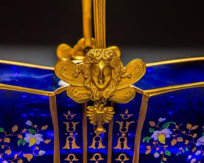 A CENTRAL EUROPEAN ORMOLU MOUNTED BASKET