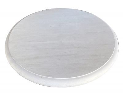 A Carved French Limestone Round Coffee Cocktail Table
