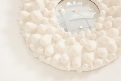 A Carved Plaster Mirror