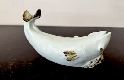 A Celadon Porcelain Figure of a Whale