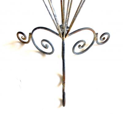 A Charming French 1920s Metal Openwork Umbrella Stand
